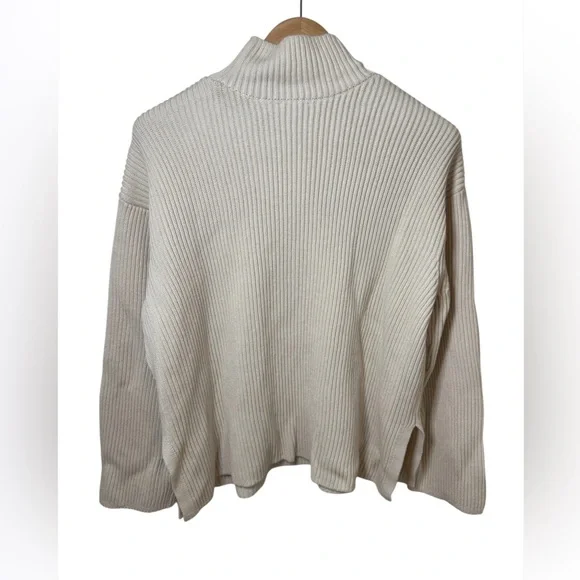 GAP Oversized Mock Neck Sweater | Size L | Ivory - Picture 2 of 5